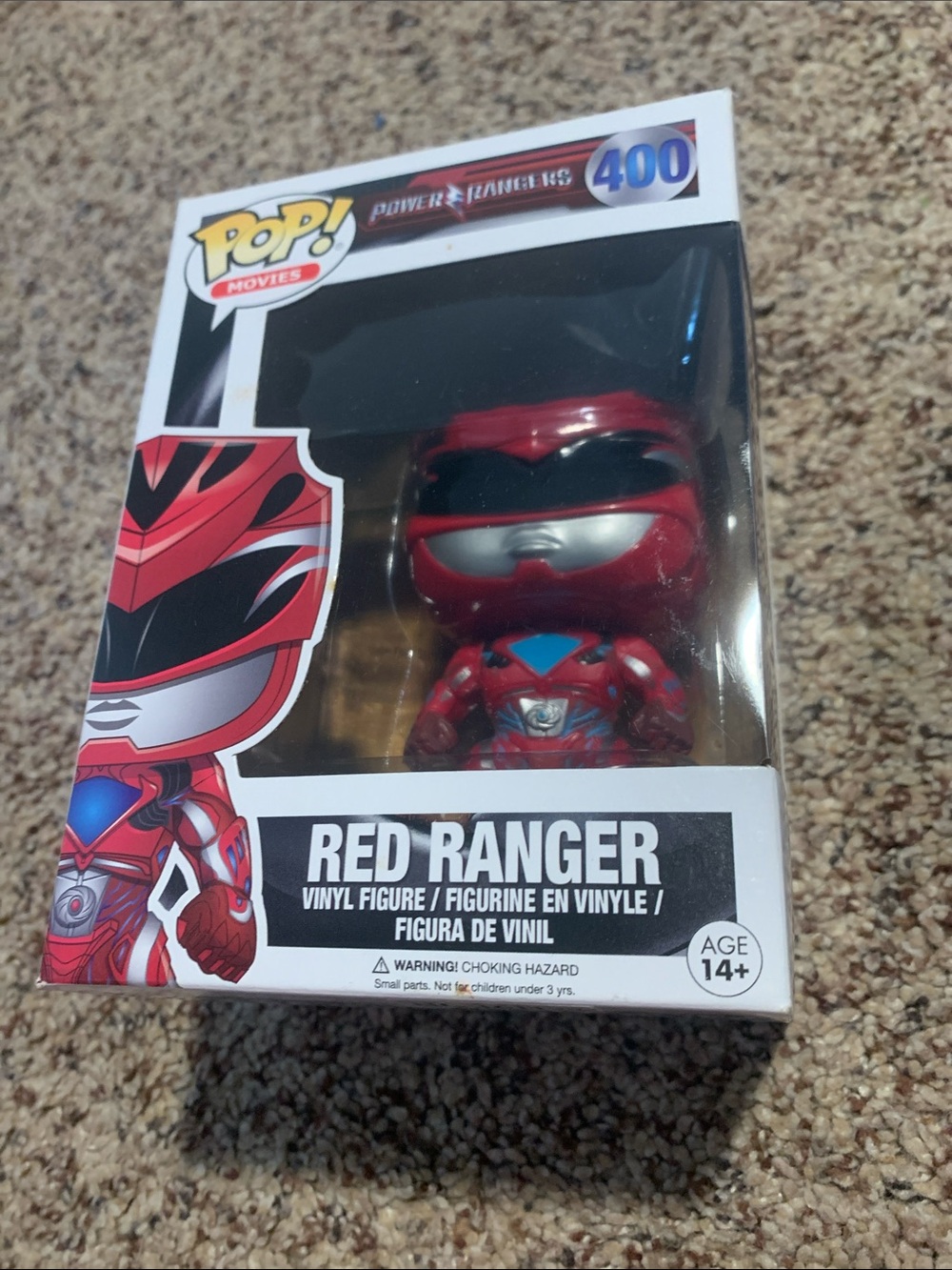 Funko Pop! Power Rangers Red Ranger Vinyl Figure - Red, Black, Silver